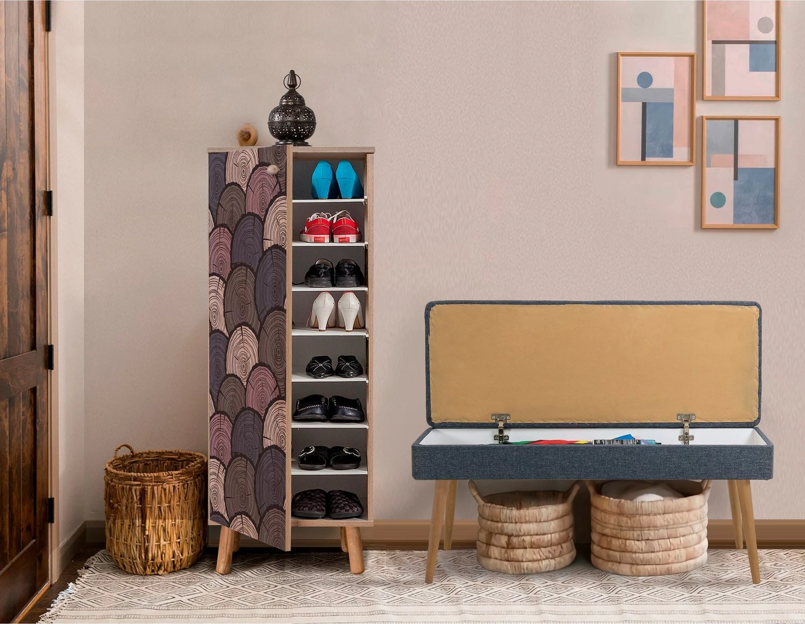 Set mobiljesh për korridor, Sonomo & blu e errët, Skye Decor, 939-1048