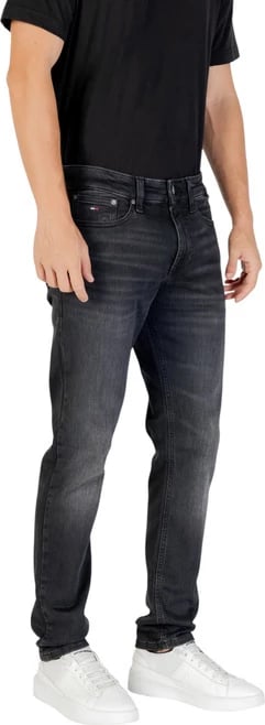 Pantallona Tommy Hilfiger Jeans meshkuj, të zeza