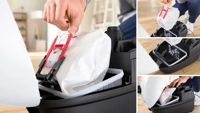 Fshesë me korent Bosch Serie 4 BGB41HYG1H, 600 W, me qese, e bardhë