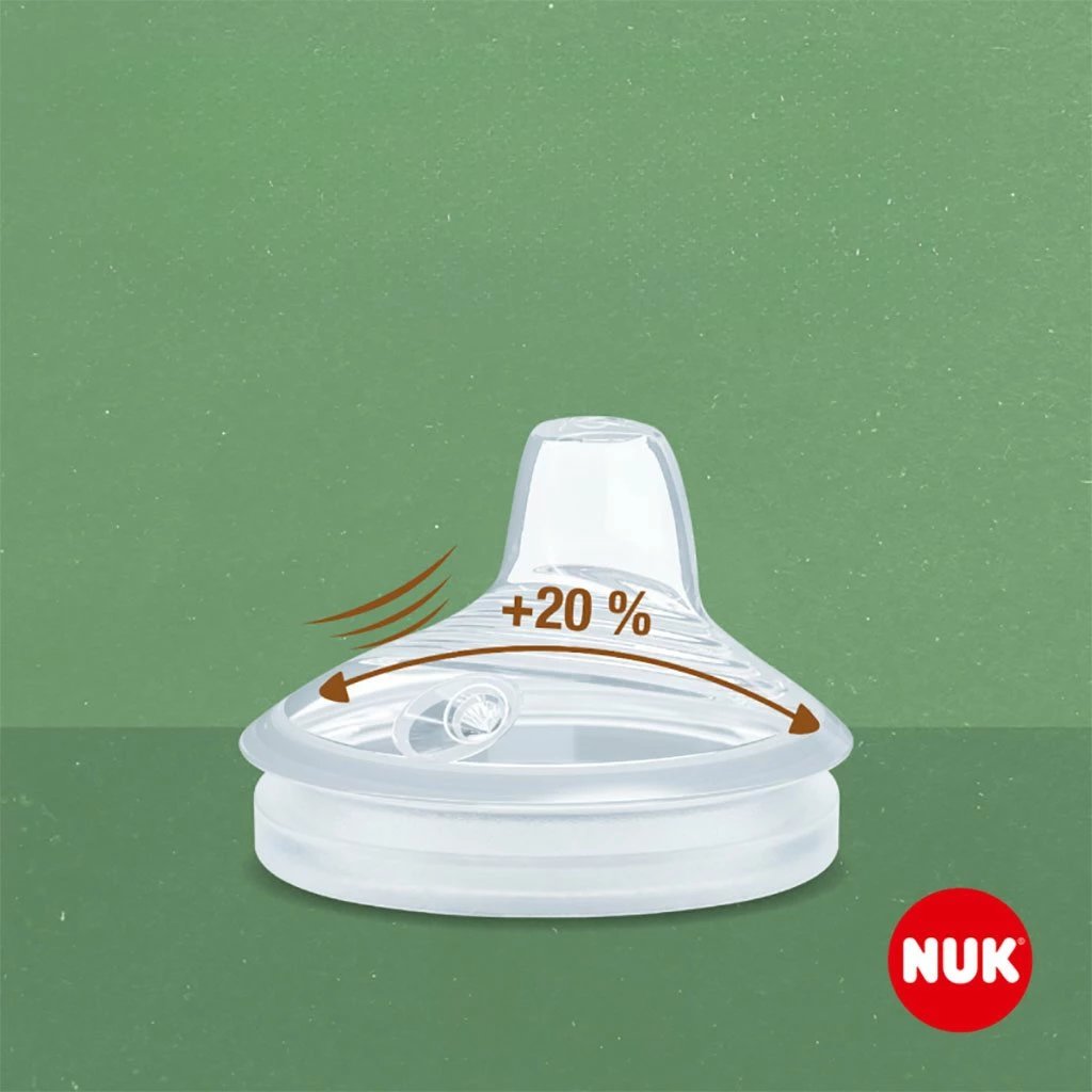 shishe mësuese bebe, NUK, For Nature, 150 ml, kontroll temperature, 6-18 muaj, jeshile