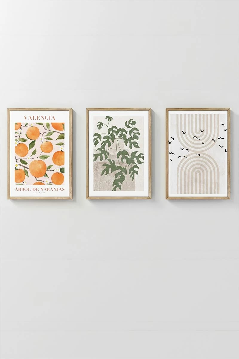 Pikturë dekorative me kornizë (3 copë), Wallity, Artcerceve2