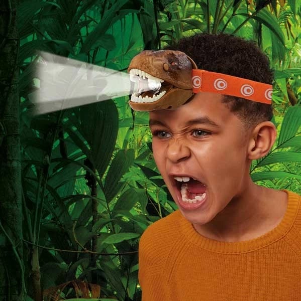 Llambë koke T-Rex për fëmijë Brainstorm, MG DYSTRYBUCJA E2065, kafe/portokalli