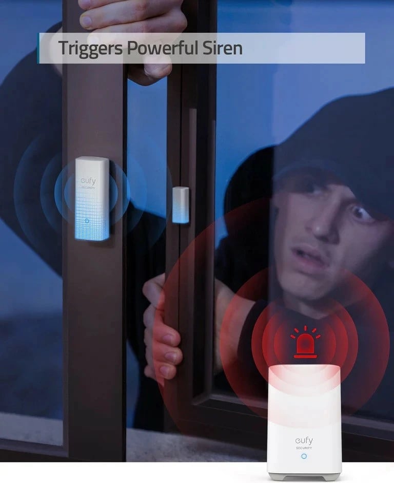 Sensor sigurie Anker T89000D4 për dyer dhe dritare, i bardhë