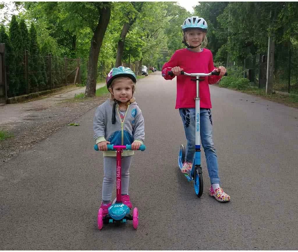 Trotinet, Milly Mally, Zapp, 3 rrota, drita LED në rrotat e përparme, timon i rregullueshëm 61/66 cm, deri 50 kg, gri