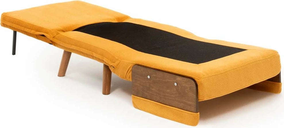 Krevate-karrige një vendës Cosmo, ngjyrë mustardë, Atelier del Sofa