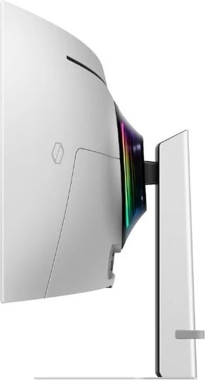 Monitor gaming, Samsung, Odyssey G93SD LS49DG934SUXEN, 49" 32:9 OLED Dual QHD 240Hz 0.03ms, i lakuar 1800R, VESA 100x100, Silver