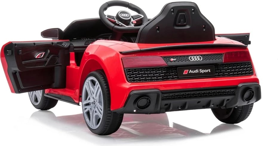 Makinë elektrike për fëmijë, Milly Mally, Audi R8 Spyder, 12V 4.5Ah, 2x30W, telekomandë, rrota EVA, e kuqe
