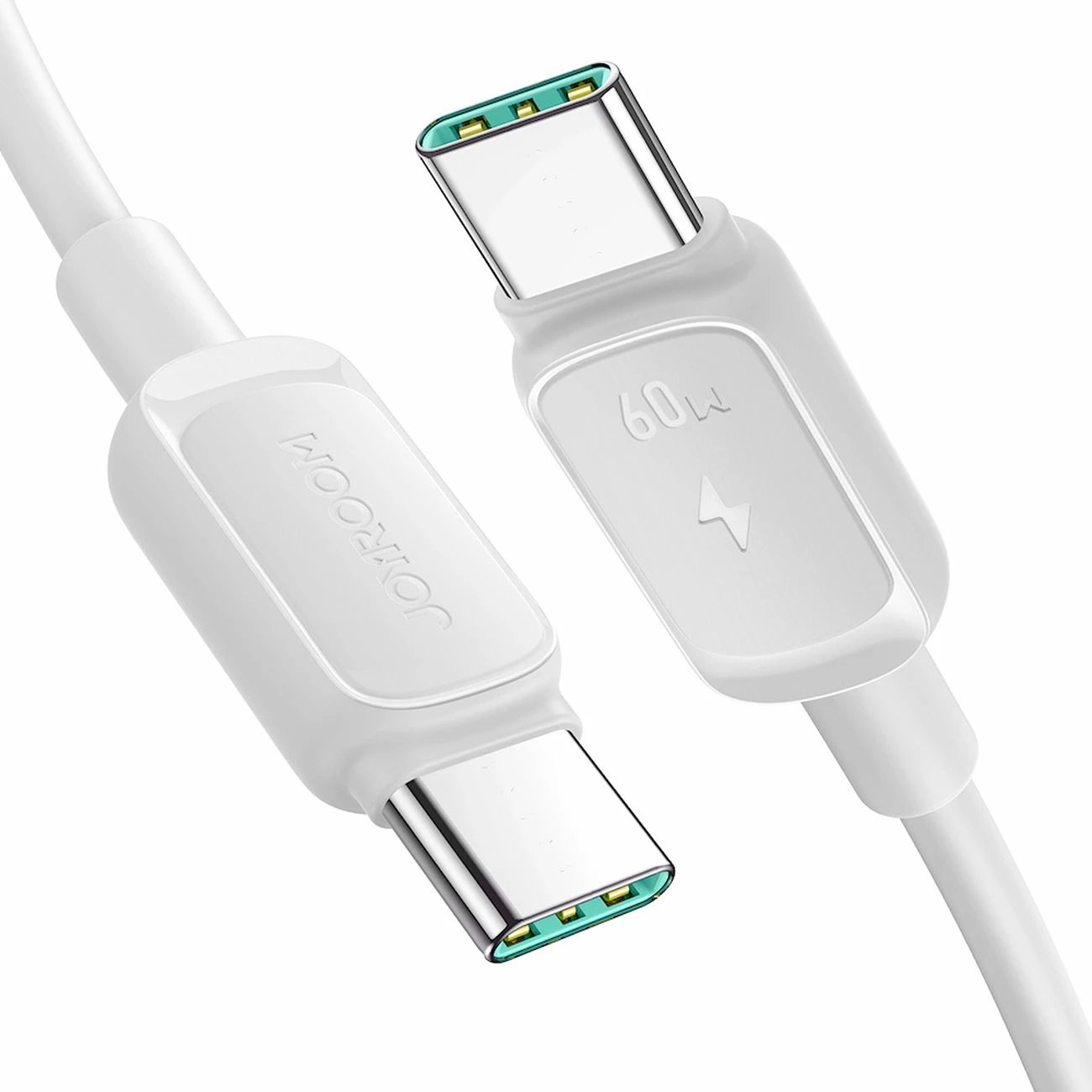 Kabllo USB-C në USB-C Joyroom S-A14 60W 3A 1.2m USB 2.0, e bardhë