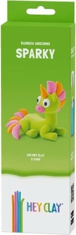 Set balte modeluese Hey Clay Rainbow Unicorns Sparky, 3 pjesë, shumëngjyrëshe