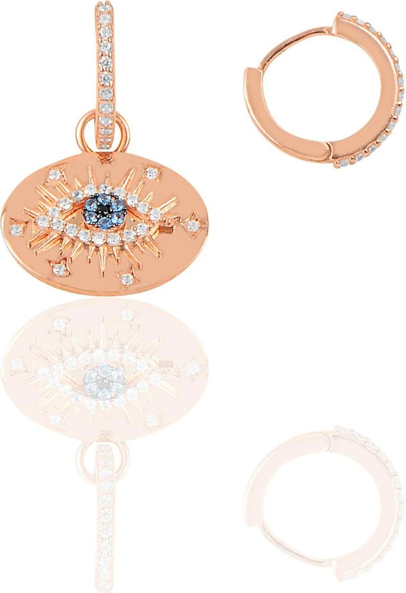 Vath argjendi Jumeon, ngjyrë rozë e artë, e bardhë, e kaltër, SGTL10263LRY