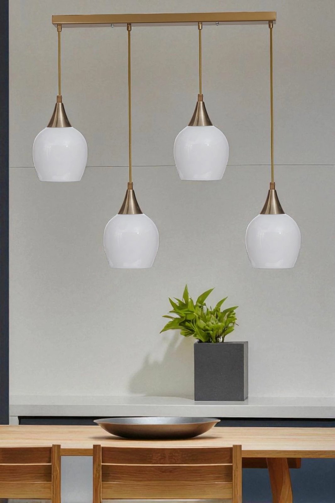 Llambadar Opviq, i bardhë dhe ari, 9063-6