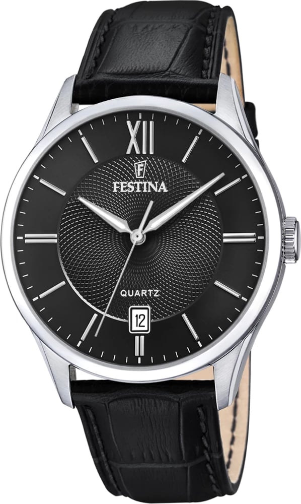 Orë dore për meshkuj FESTINA F20426/3, e zezë