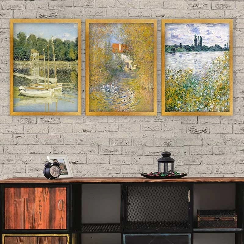 Pikturë dekorative me kornizë (3 copë), Wallity, 3AC_UN2680258_3545