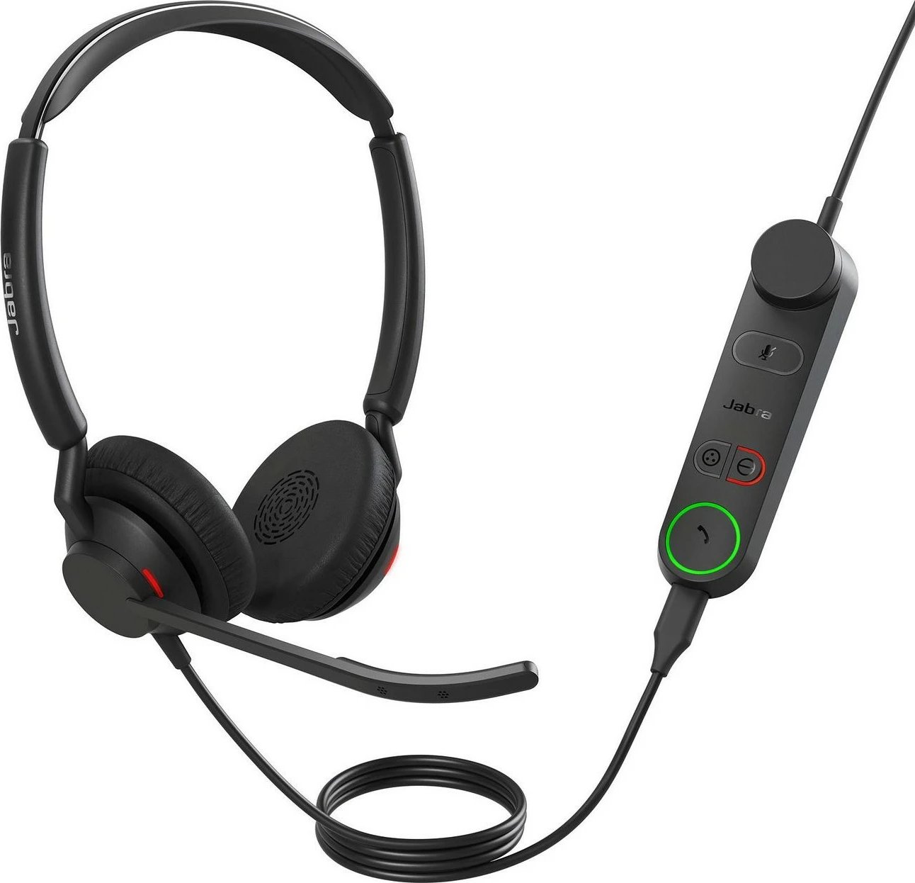 Kufje Jabra Engage 50 II, USB-A UC Stereo, me kabllo, për zyrë/qendër thirrjesh, të zeza