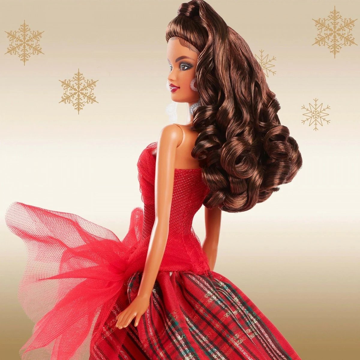 Kukull Barbie Mattel Holiday Brunette Doll, Barbie Signature, HRM67, e kuqe, koleksion Kukull Barbie Mattel Holiday Brunette Doll, Barbie Signature, HRM67, e kuqe, koleksion