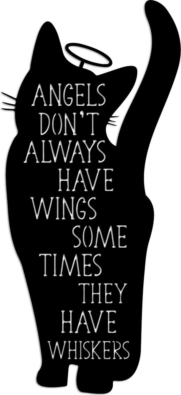 Aksesor dekorativ muri prej metali, mace, Wallity, Cat 9