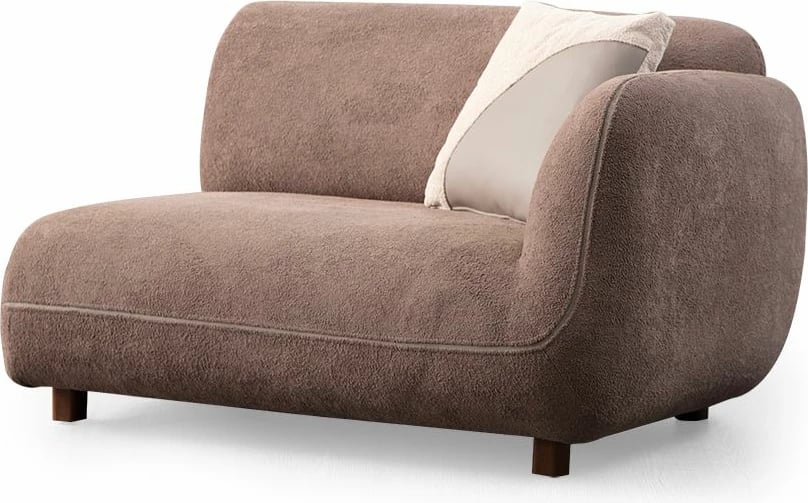 Kënd-sofë Pavia, ngjyrë krem dhe kafe, Atelier del Sofa