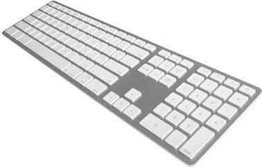 Tastierë Matias FK418BT, wireless, Bluetooth, për Mac, argjendtë/bardhë