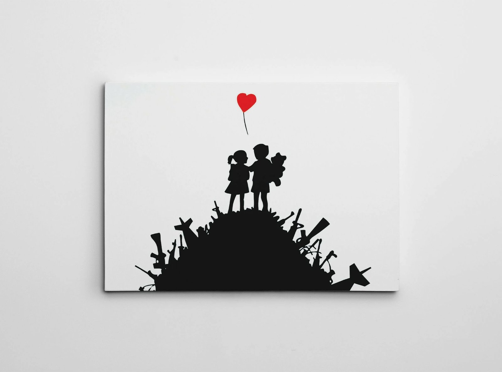 Pikturë dekorative në kanavacë, Banksy, shumëngjyrëshe, WY140, 50x70cm