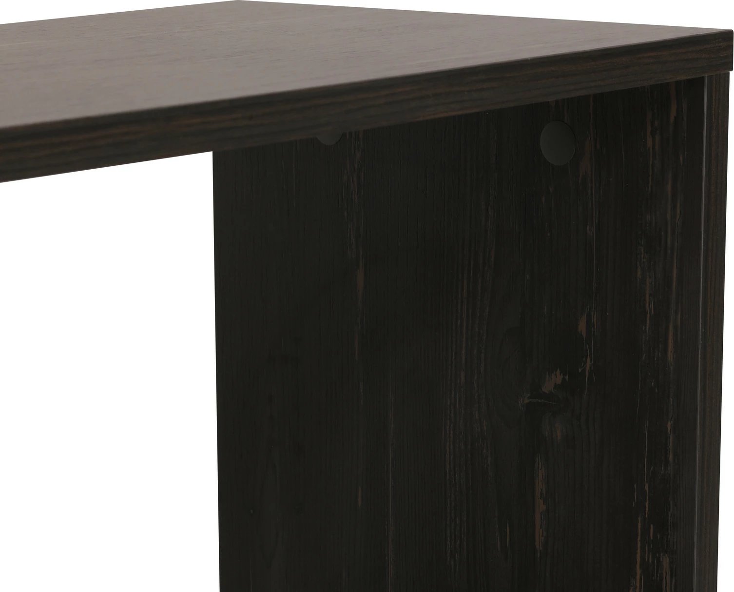 Komodë TV Hanah Home, dizajn Zigzag, ngjyrë kafe e errët