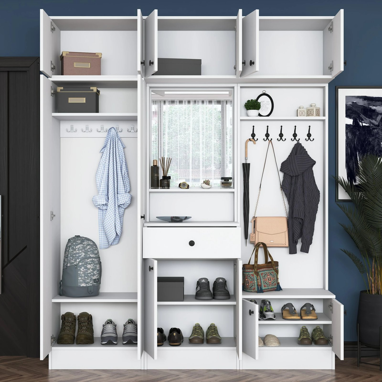 Stendë korridori Hanah Home, EA108 - 2570, e bardhë