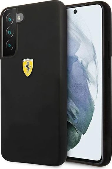 Mbështjellës Ferrari On Track Silicone për Samsung Galaxy S22+, i zi