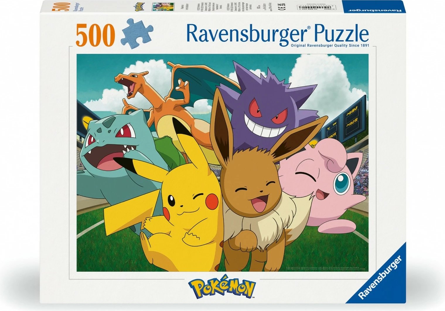 Puzzle Pokemon Ravensburger 500 pjesë, klasik