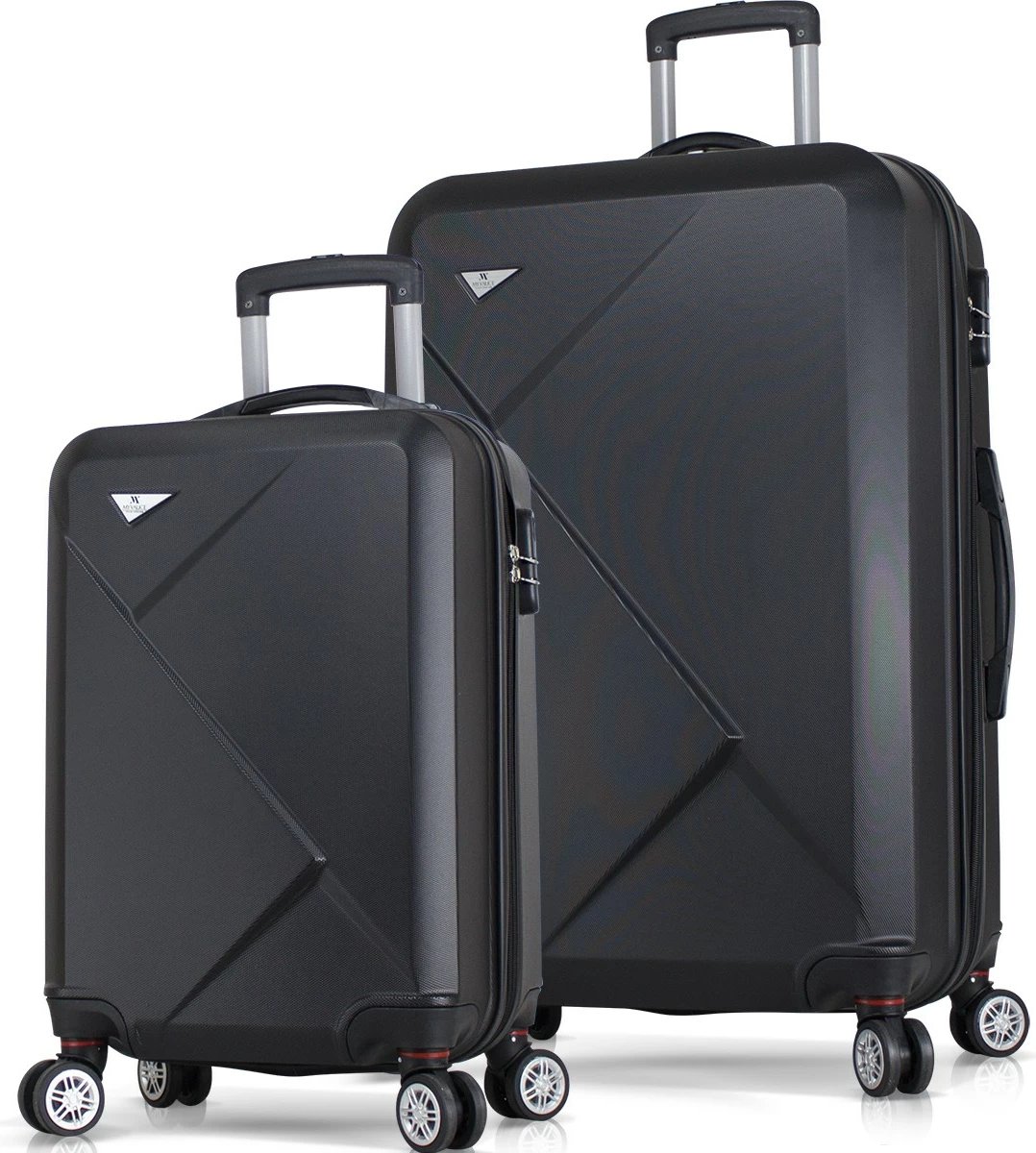 Set valixhesh (2 copë), ngjyrë e zezë, Zoozie Bags, 8022