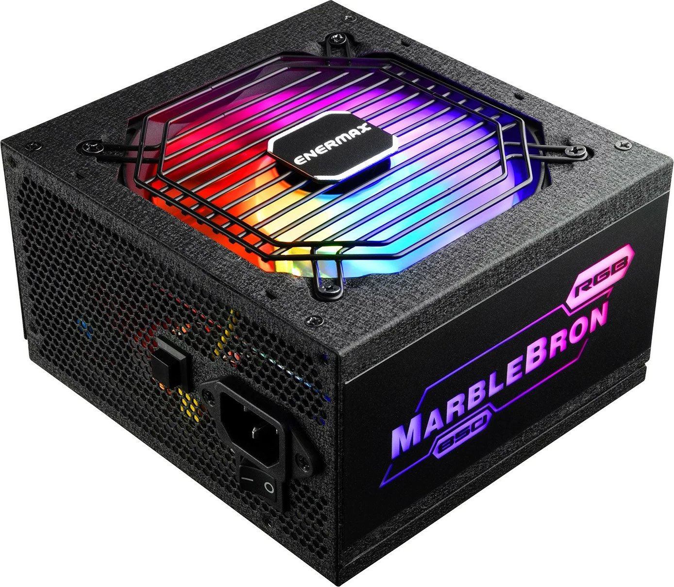Kasë Enermax MarbleBron EMB850EWT-RGB 850W, 80 PLUS Bronze, RGB, Semi-Modular, e zezë