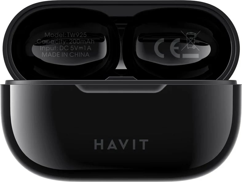 Kufje HAVIT TW925 TWS, pa tela, Bluetooth 5.1, e zezë