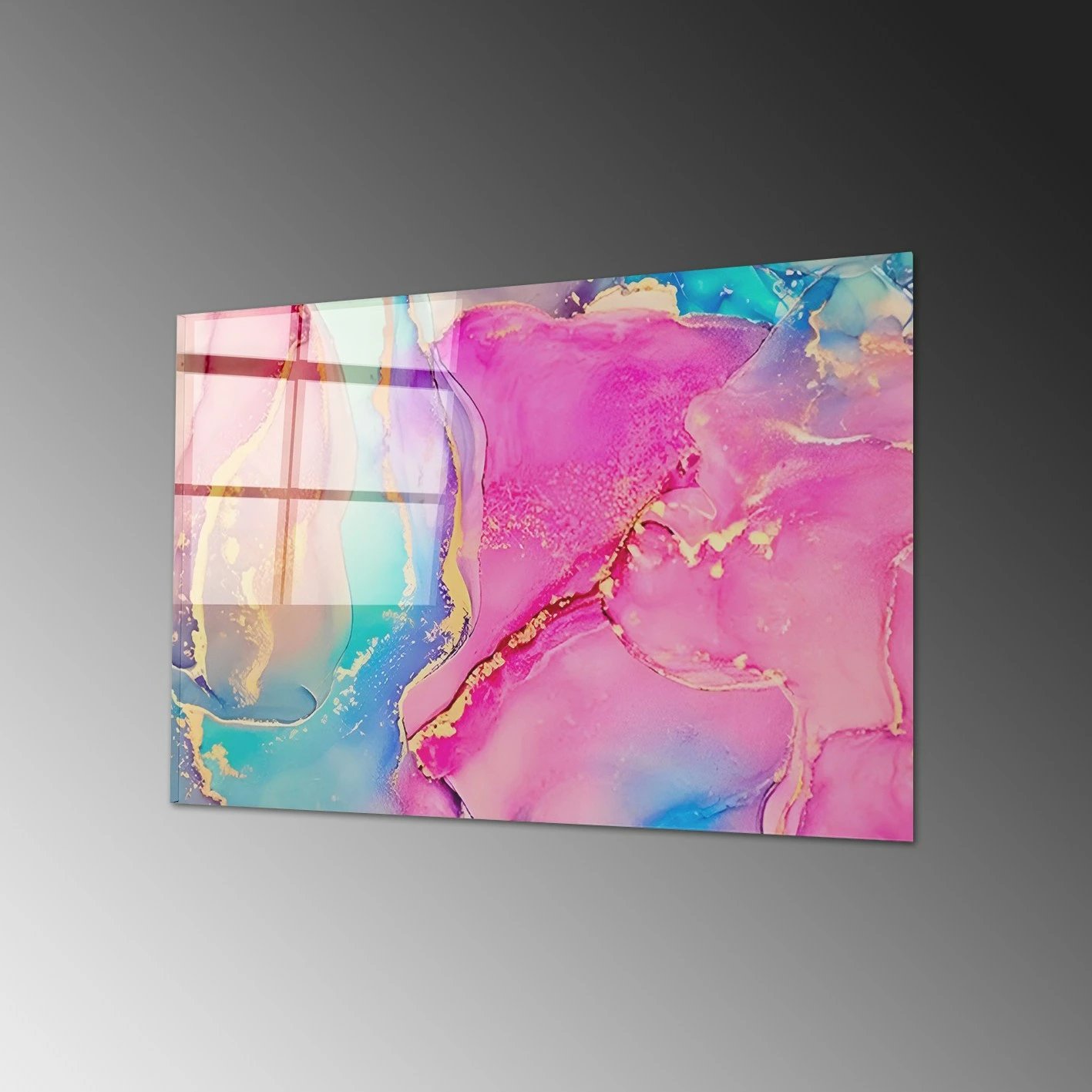 Pikturë dekorative prej xhami të temperuar, shumëngjyrëshe, Wallity 2067, 70x100cm