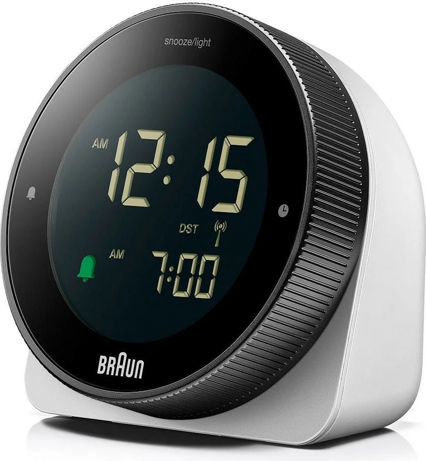 Orë alarmi Braun BC 24 W DCF, LCD, ndriçim i gjelbër/bardhë, zi/bardhë Orë alarmi Braun BC 24 W DCF, LCD, ndriçim i gjelbër/bardhë, zi/bardhë