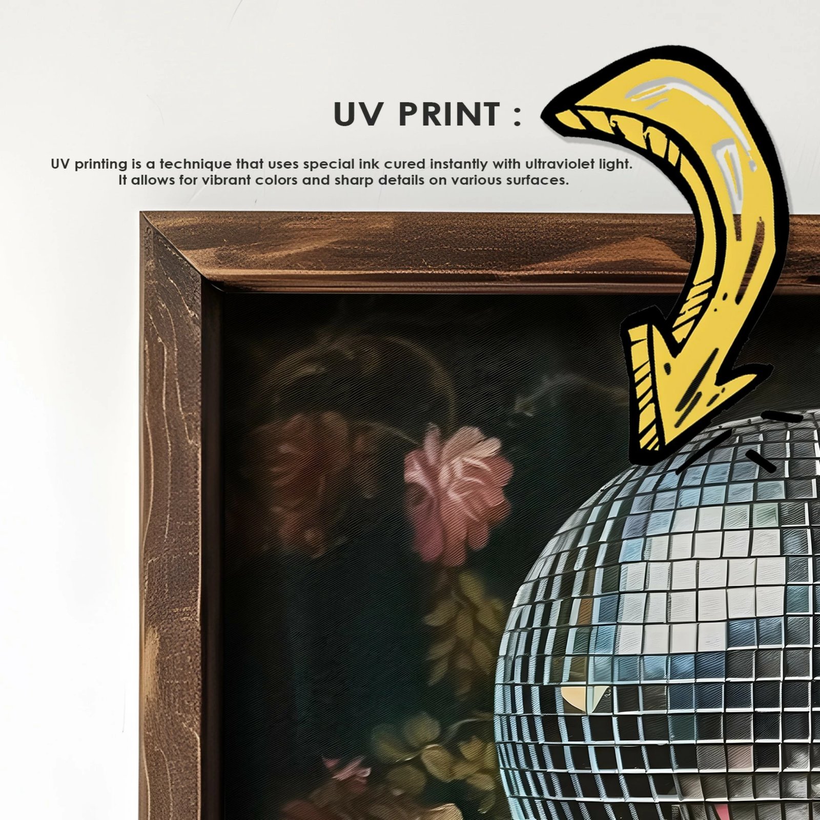 Pikturë dekorative me kornizë MDF, Wallity, GE131-L