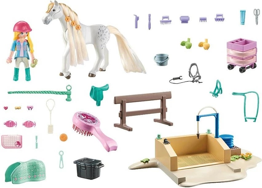 Set figurina Playmobil Horses of Waterfall 71354 me Isabella dhe kalin Lioness, 86 pjesë