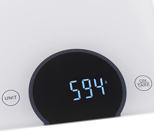 Peshore kuzhine, Adler AD 3173, 10kg, ekran LED, platformë xham i temperuar, e bardhë