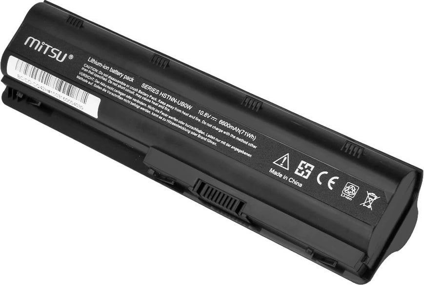 Bateri laptop Mitsu për Compaq Presario CQ42, CQ62, CQ72, 6600 mAh, 10.8-11.1V, e zezë