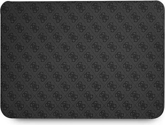 Mbështjellës Guess 4G Uptown Triangle Logo për laptop 16", eko-lëkurë, zi