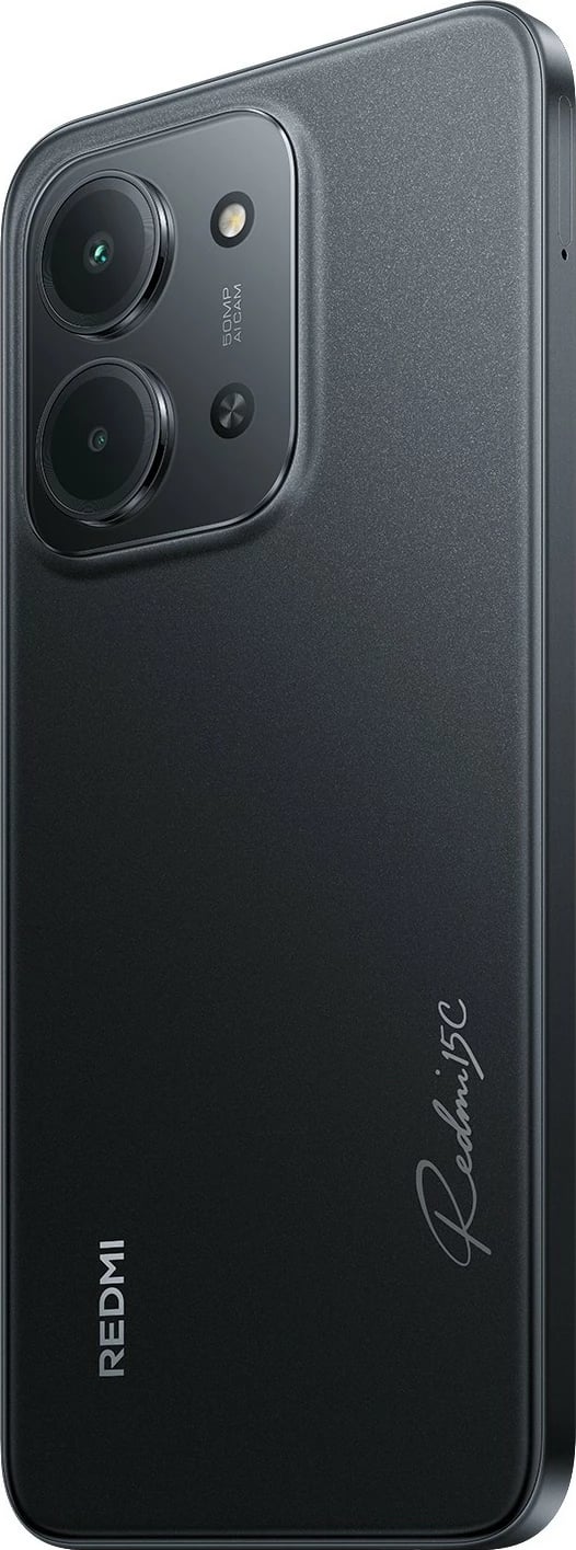 Celular Xiaomi Redmi 15C, 4GB RAM, 256GB, dual sim, midnight black