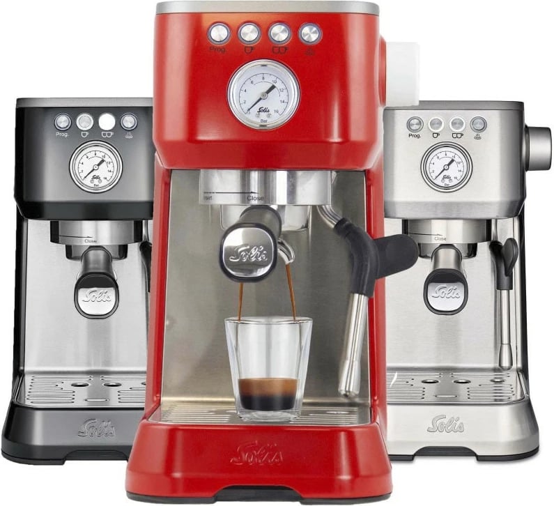 Makine ekspresi Solis Barista Perfetta Plus SOL98019, e kuqe