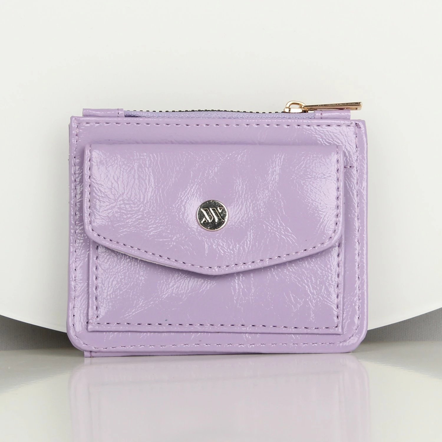 Portofol lëkure, ngjyrë lejla, Zoozie Bags, 1272