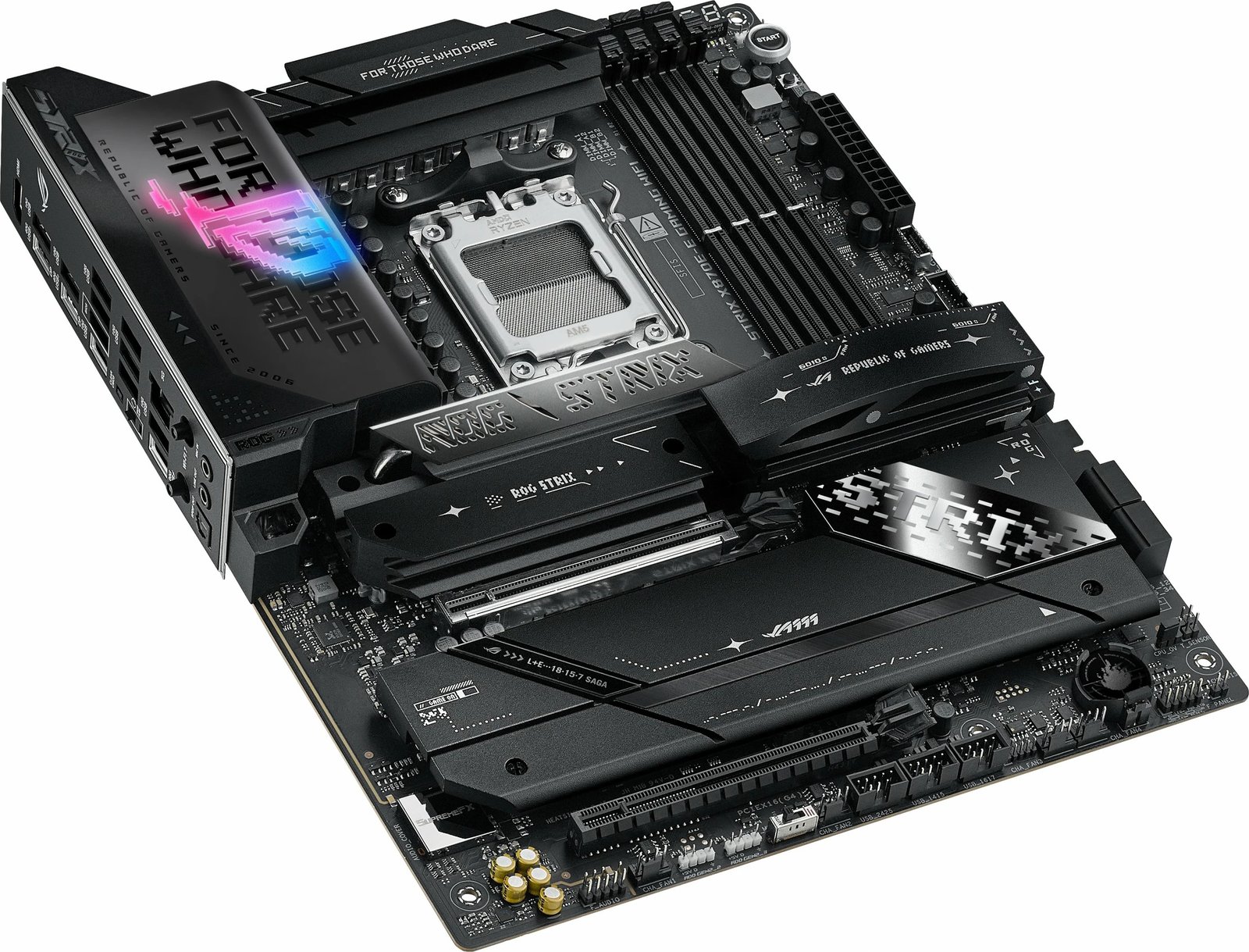 Pllakë amë ASUS ROG STRIX X870E-E GAMING WIFI, AMD, Socket AM5, DDR5, 192 GB Pllakë amë ASUS ROG STRIX X870E-E GAMING WIFI, AMD, Socket AM5, DDR5, 192 GB