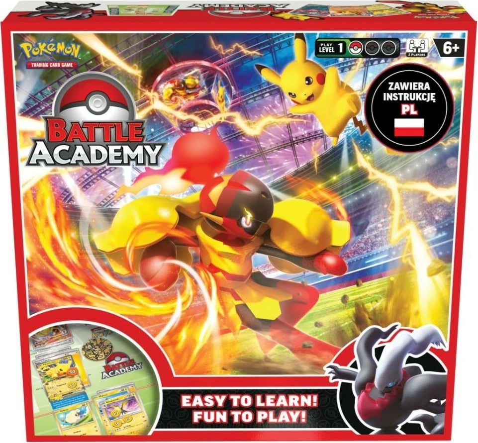 Set letra koleksionuese Pokémon TCG Battle Academy 2024, 3 kuverta, për fëmijë, shumëngjyrësh