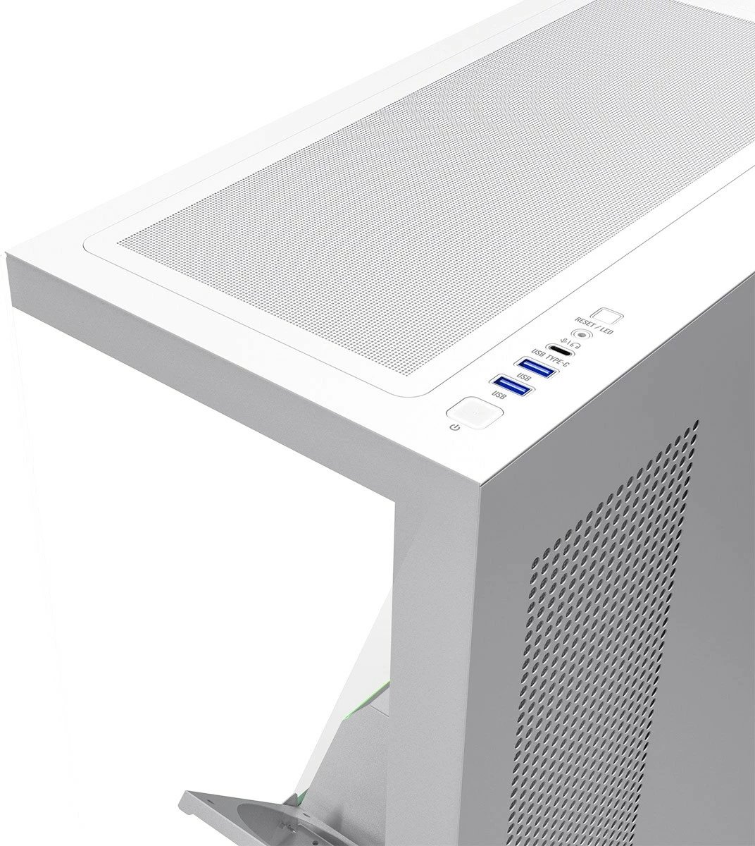 Kasë MODECOM VOLCANO STELLAR PLUS AT-STELLAR-PLUS-NF-0000-20 Midi Tower ATX ARGB Tempered Glass USB-C e bardhë