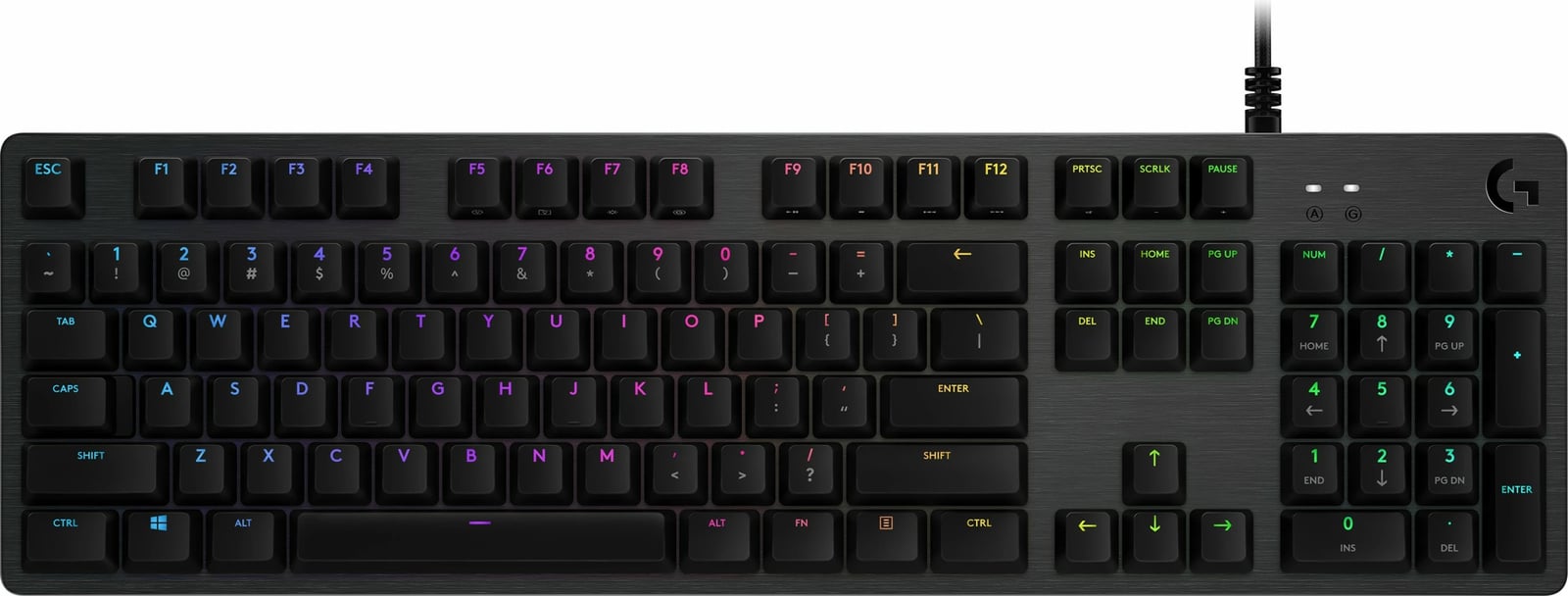 Tastierë gaming Logitech G512, GX Blue, RGB, AZERTY, karbon