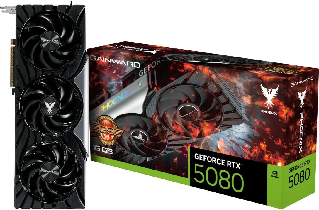 Kartelë grafike Gainward RTX5080 Phoenix GS 16GB GDDR7 e zezë
