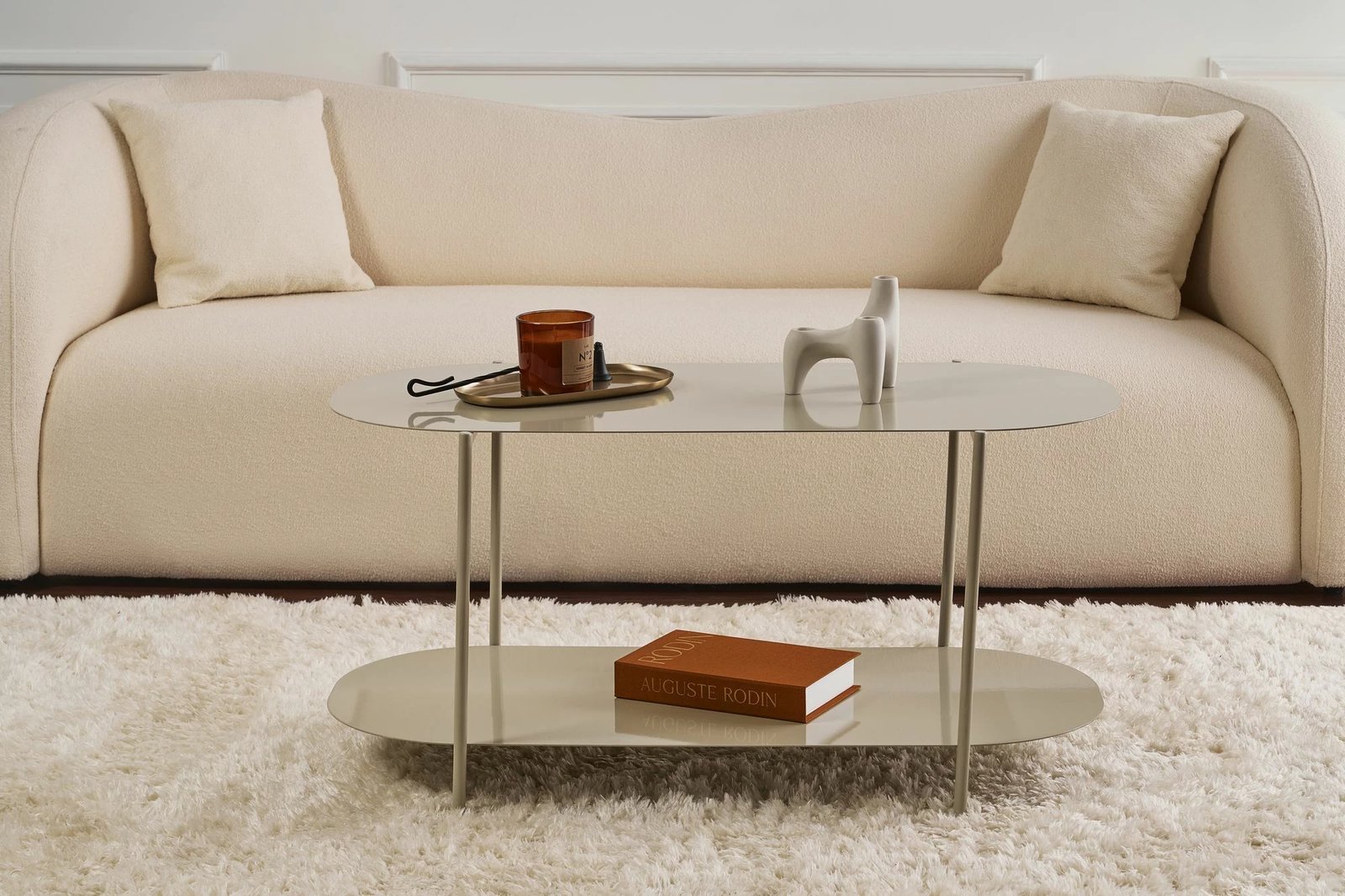 Tavolinë kafeje, ngjyrë taupe, Skye Decor, SHB-014-B