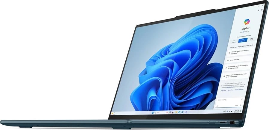 Laptop Lenovo Yoga 7 2-in-1, 14", Intel Core Ultra 5 125H, 16 GB RAM, 512 GB SSD, Teal