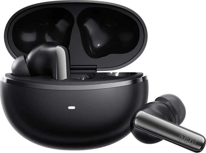 Kufje TWS QCY MeloBuds N70 HT18 ANC LDAC Bluetooth 6.0 deri 50h USB-C karikim pa tela IPX5 të zeza