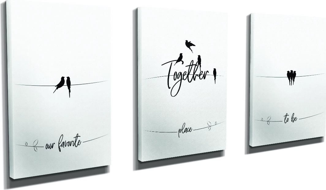 Pikturë dekorative në kanavacë (3 copë), Wallity, UDC03