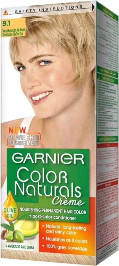 Ngjyrë për flokë Garnier Color Naturals 9.1